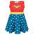 Front - Wonder Woman - Kostüm-Kleid für Mädchen