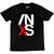 Front - INXS - "US Tour" T-Shirt für Herren/Damen Unisex