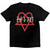 Front - Him - "Heartagram" T-Shirt für Herren/Damen Unisex