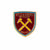 Front - West Ham United FC Fußball Wappen Anstecknadel