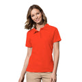 Orange - Back - Stedman Damen Poloshirt aus Baumwolle