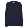 Marineblau - Front - Fruit OF The Loom Damen Raglan Sweatshirt