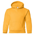 Gold - Front - Gildan Kinder Sweatshirt mit Kapuze