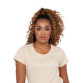 Sand - Side - Crosshatch - "Evemoore" T-Shirt für Damen