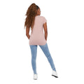 Rosa-Grau - Back - Crosshatch - "Evemoore" T-Shirt für Damen