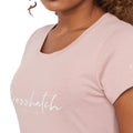Rosa-Grau - Side - Crosshatch - "Evemoore" T-Shirt für Damen