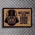 Schwarz-Braun - Back - Star Wars - Türmatte "Welcome To The Dark Side"