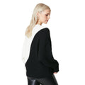 Schwarz-Weiß - Back - Principles - Sweatshirt für Damen