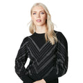 Schwarz - Side - Principles - Pullover für Damen
