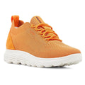 Orange - Front - Geox - Damen Sneaker "Spherica", Leder