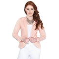 Pink - Front - Krisp Basics Damen Blazer, figurbetont, 1 Knopf