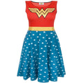 Rot-Blau - Front - Wonder Woman - Kostüm-Kleid für Damen