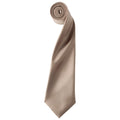 Khaki - Front - Premier - "Colours" Krawatte für Herren-Damen Unisex