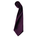 Aubergine - Front - Premier - "Colours" Krawatte für Herren-Damen Unisex