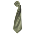 Oliv - Front - Premier - "Colours" Krawatte für Herren-Damen Unisex