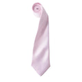 Pink - Front - Premier - "Colours" Krawatte für Herren-Damen Unisex
