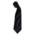 Schwarz - Front - Premier - "Colours" Krawatte für Herren-Damen Unisex