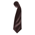 Braun - Front - Premier - "Colours" Krawatte für Herren-Damen Unisex