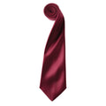 Burgunderrot - Front - Premier - "Colours" Krawatte für Herren-Damen Unisex