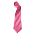 Fuchsie - Front - Premier - "Colours" Krawatte für Herren-Damen Unisex