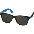 Blau-Schwarz - Front - Bullet Sonnenbrille Sun Ray, schwarz mit Farb-Akzent