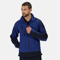 Königsblau-Marineblau - Side - Regatta Herren Fleece-Jacke in Kontrastfarben