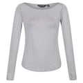 Mineral-Grau - Front - Regatta - "Lakeisha" T-Shirt für Damen Langärmlig