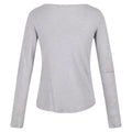 Mineral-Grau - Back - Regatta - "Lakeisha" T-Shirt für Damen Langärmlig