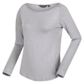 Mineral-Grau - Side - Regatta - "Lakeisha" T-Shirt für Damen Langärmlig
