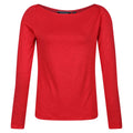 Miami Rot - Front - Regatta - "Lakeisha" T-Shirt für Damen Langärmlig