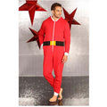 Rot - Side - Christmas Shop Unisex Santa-Anzug - Santa-Onesie - Nikolaus-Schlafanzug