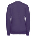 Violett - Back - Russell Collection - Sweatshirt V-Ausschnitt für Kinder