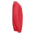 Leuchtend Rot - Side - Russell Collection - Sweatshirt V-Ausschnitt für Kinder