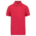 Rot - Front - Kustom Kit - "Klassic" Poloshirt Superwäsche 60°C für Kinder