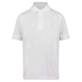 Weiß - Front - Kustom Kit - "Klassic" Poloshirt Superwäsche 60°C für Kinder