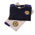Marineblau-Weiß - Back - Scotland FA - T-Shirt und Shorts für Baby