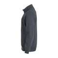 Anthrazit meliert - Side - Clique - "Basic" Sweatshirt mit halbem Reißverschluss für Herren-Damen Unisex