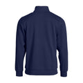 Dunkel-Marineblau - Back - Clique - "Basic" Sweatshirt mit halbem Reißverschluss für Herren-Damen Unisex