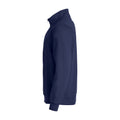 Dunkel-Marineblau - Side - Clique - "Basic" Sweatshirt mit halbem Reißverschluss für Herren-Damen Unisex