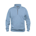 Hellblau - Front - Clique - "Basic" Sweatshirt mit halbem Reißverschluss für Herren-Damen Unisex