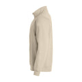 Helles Khaki - Side - Clique - "Basic" Sweatshirt mit halbem Reißverschluss für Herren-Damen Unisex