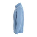 Hellblau - Side - Clique - "Basic" Sweatshirt mit halbem Reißverschluss für Herren-Damen Unisex
