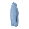 Hellblau - Lifestyle - Clique - "Basic" Sweatshirt mit halbem Reißverschluss für Herren-Damen Unisex
