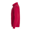 Rot - Side - Clique - "Basic" Sweatshirt mit halbem Reißverschluss für Herren-Damen Unisex