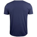 Dunkel-Marineblau - Back - Clique - "Basic" T-Shirt V-Ausschnitt für Herren-Damen Unisex
