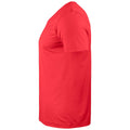 Rot - Lifestyle - Clique - "Basic" T-Shirt V-Ausschnitt für Herren-Damen Unisex
