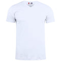 Weiß - Front - Clique - "Basic" T-Shirt V-Ausschnitt für Herren-Damen Unisex