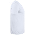 Weiß - Side - Clique - "Basic" T-Shirt V-Ausschnitt für Herren-Damen Unisex