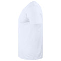 Weiß - Lifestyle - Clique - "Basic" T-Shirt V-Ausschnitt für Herren-Damen Unisex