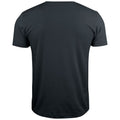Schwarz - Back - Clique - "Basic" T-Shirt V-Ausschnitt für Herren-Damen Unisex